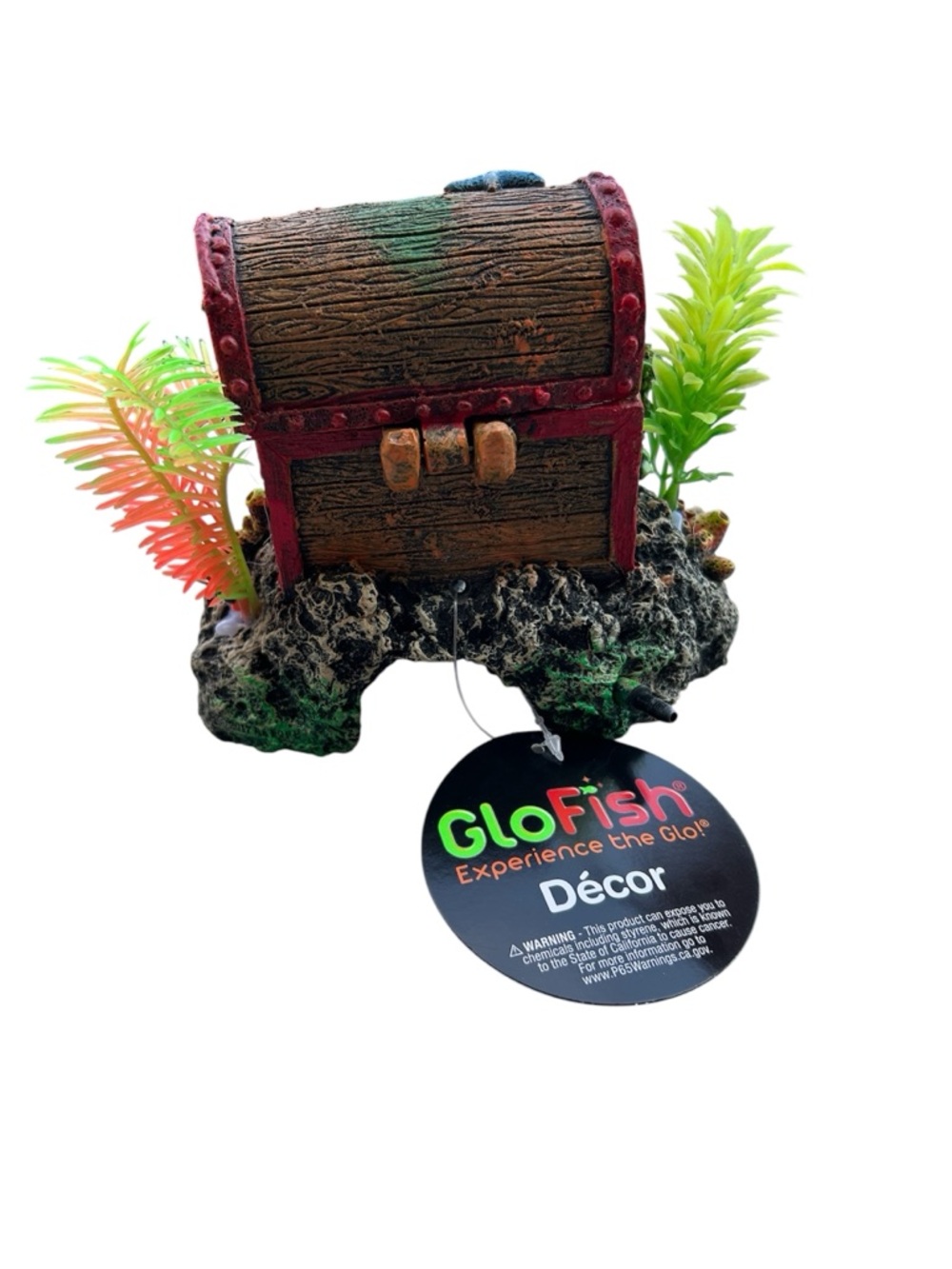 🐠 GloFish XL Treasure Chest Aquarium Décor – Color‑Changing Under LED – New - Picture 3 of 4
